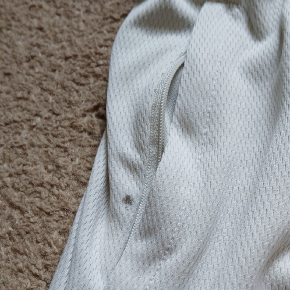 Adidas Men's Athletic Shorts in White with Black Trim - Picture 2 of 5